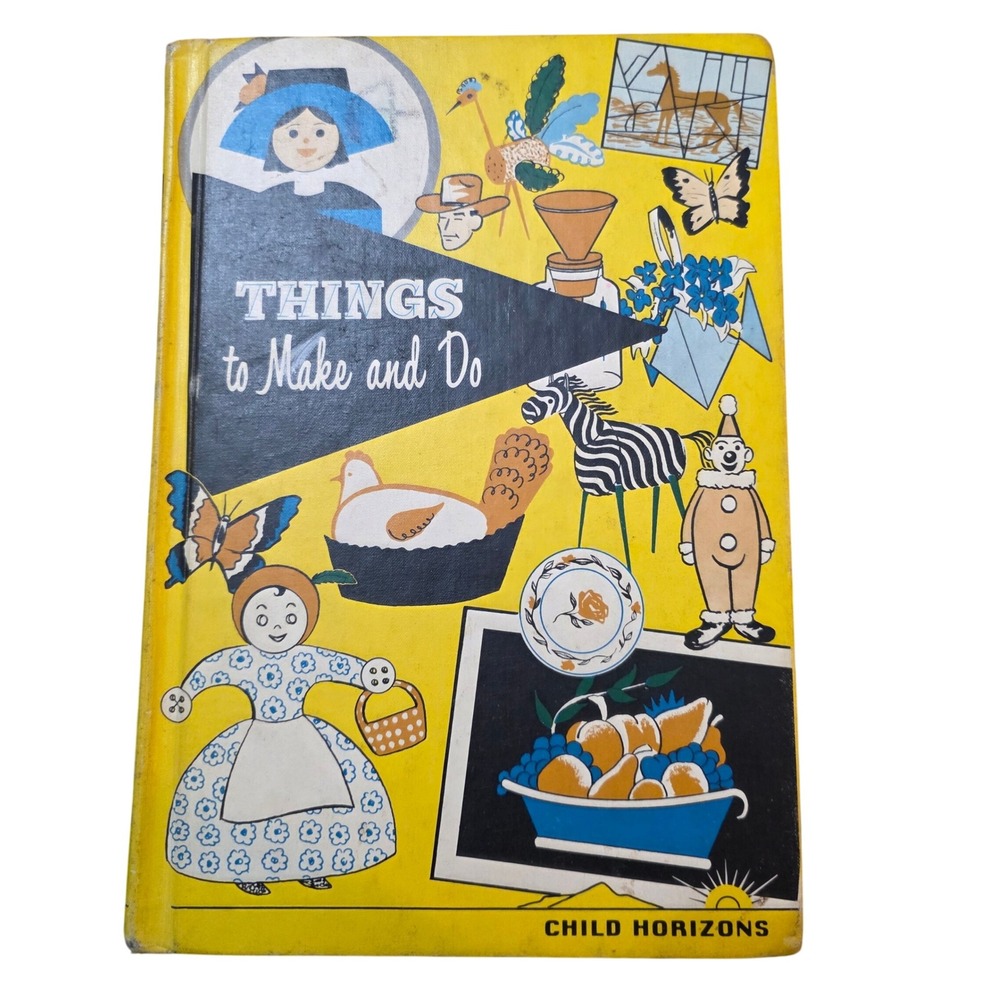 Vintage 1960's Things to Make and‎ Do Child Horizons Craft Activity Book